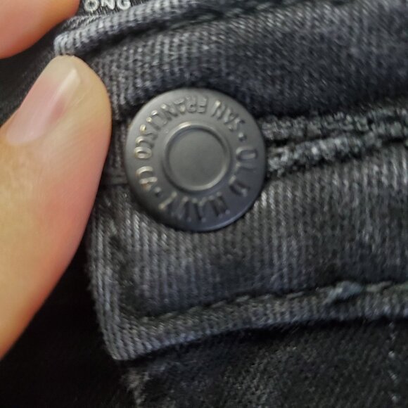 Old Navy Jeans Women’s Size 8 Long Black Rockstar Super Skinny Stretch Denim - Picture 9 of 12